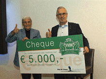 VVON doneert 5.000 Euro aan de Piet de Visser Foundation